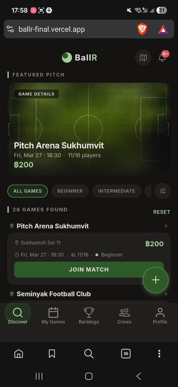 BallR Discover Games